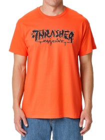 Thrasher Wet Paint T-Shirt Orange