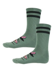 Toy Machine Bloodshot Crew Socks Forest