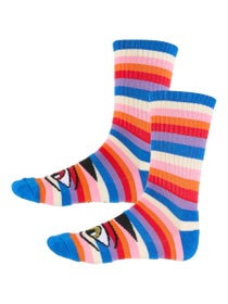 Toy Machine Sect Eye Rainbow Crew Socks Blue
