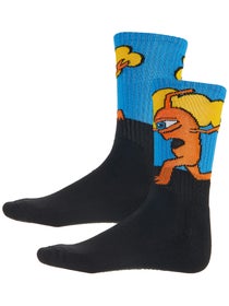 Toy Machine Early Sect Crew Socks Black