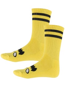 Toy Machine Monster Face Crew Socks Yellow