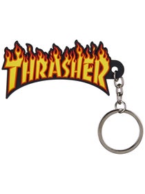 Thrasher Flame Keychain