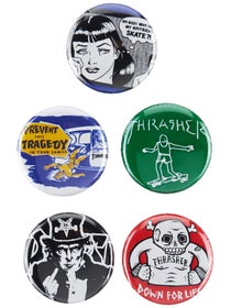 Thrasher Usual Suspect 5 Pack Buttons
