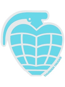 Thunder Die Cut Grenade Sticker Blue/White