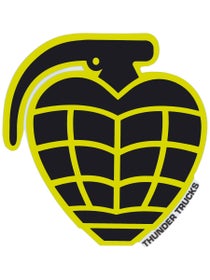 Thunder Die Cut Grenade Sticker Black/Yellow