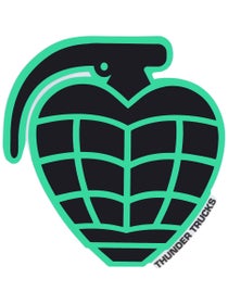 Thunder Die Cut Grenade Sticker Black/Green