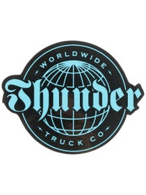 Thunder World Wide Sticker Blue