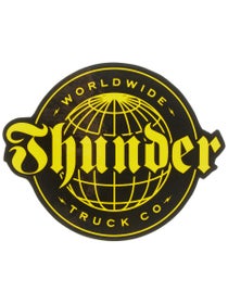 Thunder World Wide Sticker Yellow