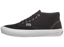 Vans Skate Authentic Mid Shoes Black/White