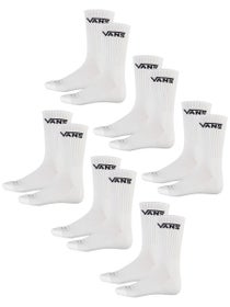 Vans Classic Crew Socks 6pk White
