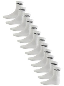 Vans Classic Half Crew Socks 6pk White