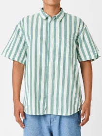 Vans Lawson Stripe Woven Shirt White/Vivid Verdant