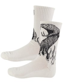 Vans x Mike G Snake Flame Crew Socks Marshmallow