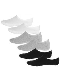 Vans Classic No Show Socks 6pk White/Black/Heather