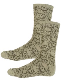 Vans LX Wreckpack Skull Crew Socks Soft Sage