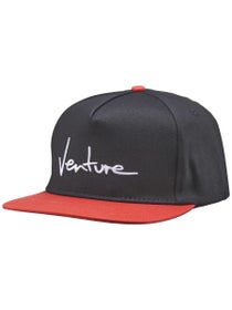 Venture Basic '92 Snapback Hat Black/Red