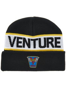 Venture Emblem Cuff Beanie Black/White