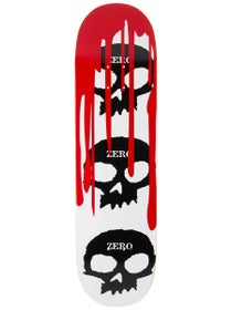 Zero 3 Skull Blood White Deck 8.5 x 32.3