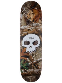 Zero x Realtree Single Skull White Deck 8.5 x 32.3