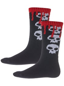 Zero Bloody 3-Skull Crew Socks