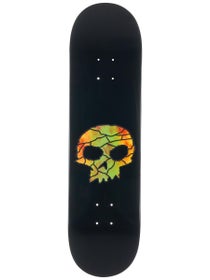 Zero SIngle Skull Yellow Stained Glass Deck 8.25 x 31.9