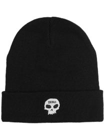 Zero Single Skull Embroidered Beanie Black