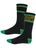Jalopi I'm Lost Too Socks Black/Green/Yellow