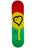 Blueprint Spray Heart Rasta Deck 8 x 32