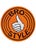 Bro Style Logo 7" Sticker Orange