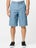 Brixton Choice Chino Baggy Shorts Denim Herringbone