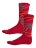 Creature Spiral Skull Crew Socks Burgundy