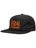 Heroin Script Nylon Snapback Hat Black/Orange