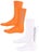 Independent Baseline 2-Pack Socks White/Orange