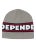 Independent Bar Logo Skull Cap Beanie Grey