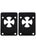 Independent Shock Pads 1/8" Cross Logo Black