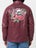 Independent Dressen Skull Rose Hooded Jacket Burgundy