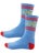 Krooked Eyes Socks Lt Blue/Red/Yellow