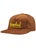 Krooked Skript Snapback Hat Brown/Gold