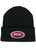 Real Spot Oval Cuff Beanie Black/Red