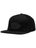 Real Oval Snapback Hat Black/Black