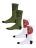 Santa Cruz Big Cruz 2-Pack Socks White/Army Multi