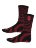 Spitfire Bighead Fill EMB Swirl Socks Dark Red/Black