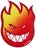 Spitfire Bighead Fade Sticker Medium Yellow/Red