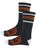 Spitfire Hellfire Script Socks Black/White/Orange