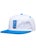 Thunder Boxed Bolt Snapback Hat White/Blue