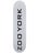 Zoo York OG 95 Logo Block White/Black Deck 8.0 x 32