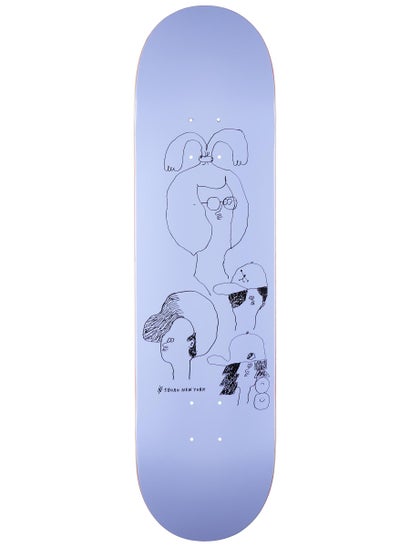 5boro Cinco Barrios Skateboard Deck - 8.25" Width, Black (Includes FREE 1" Hardware Set)