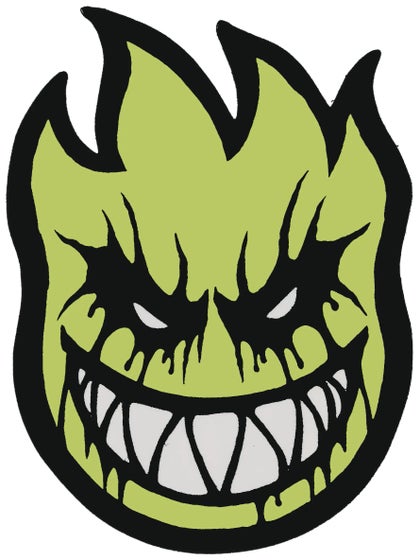 Spitfire Deathmask II Sticker Small Yellow