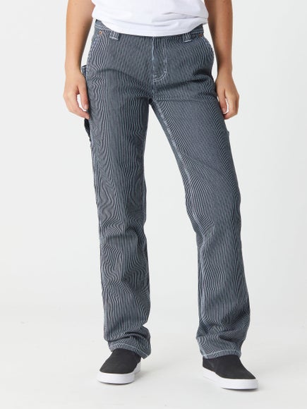 hickory stripe carpenter pants