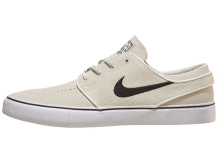 nike sb janoski summit white & black suede skate shoes